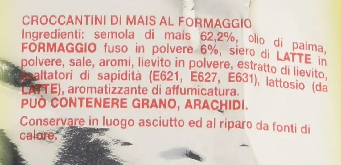 24x Buste Patatine Fonzies Gli Originali Croccantini di Mais a Formaggio 24x100g