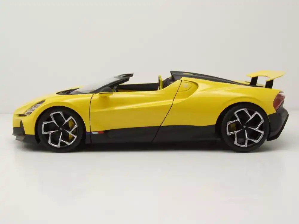 Bburago Bugatti Mistral Yellow Modellino Auto Scala 1:18 Modellismo Auto