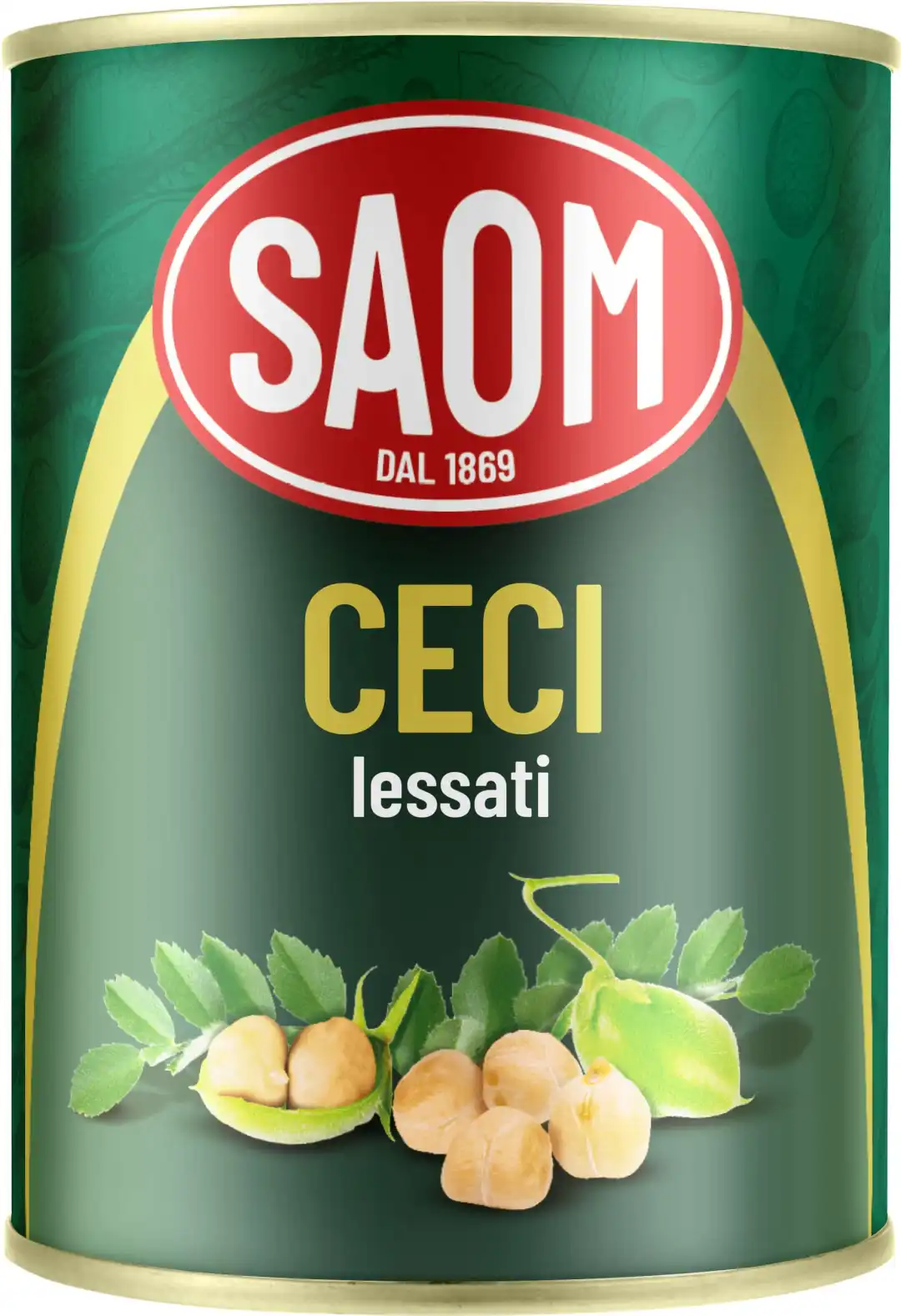 24x Saom Ceci Lessati da 400gr in Barattolo Lattina 24x400gr
