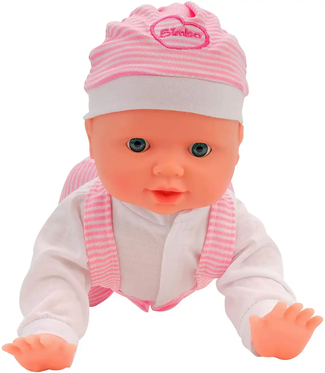 Baby Lisa Bambola 40 cm Gattona e muove la Testa con Suoni Bambolotto Bambine