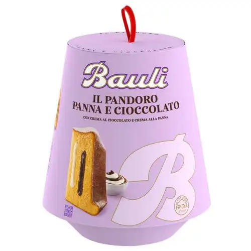 Bauli Il Pandoro Panna e Cioccolato con Crema al Cioccolato e Panna 750gr