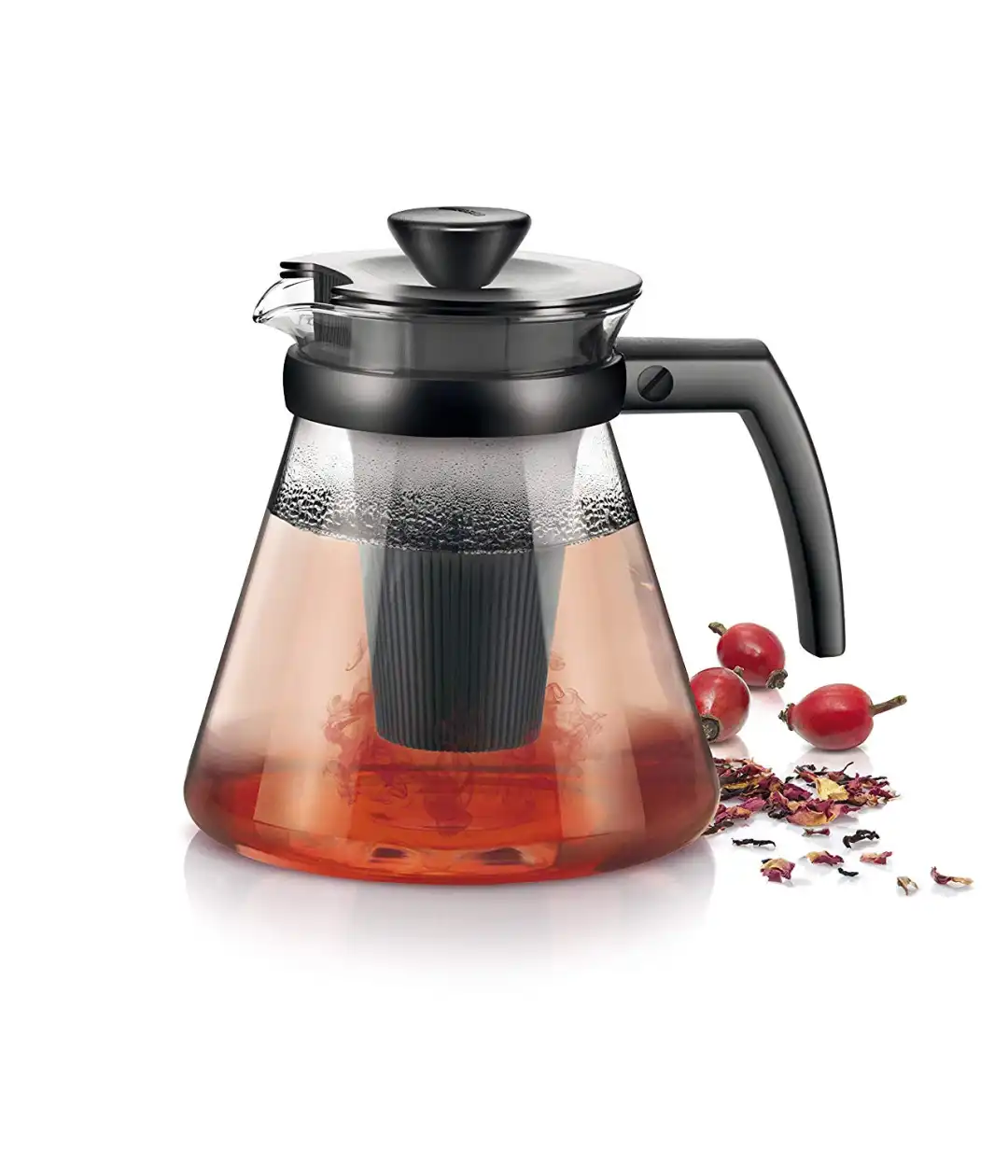 Caraffa Teiera Infusiera Per The' Tisane Infusi Anche Per Forno Microonde 1,25L