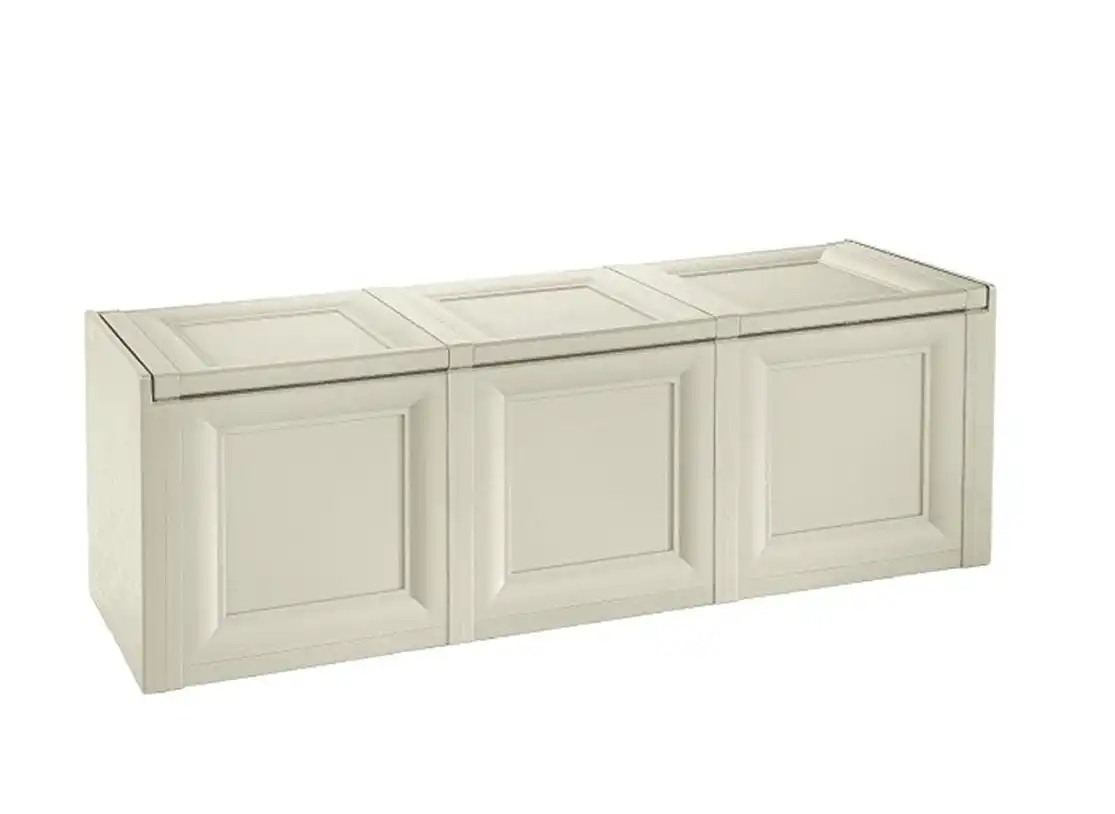 Tontarelli Omnimodus Baule Grande Multiuso In Resina 125,5x40x44 Cm Beige