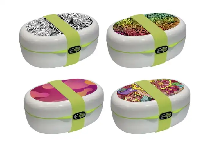 Contenitore Cibo Frigobox X-Food Mood GioStyle 4 Decori Contenitore Alimenti