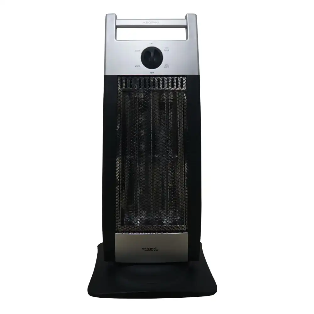 Stufa elettrica al carbonio a 2 elementi potenza max 900w stufetta oscillante