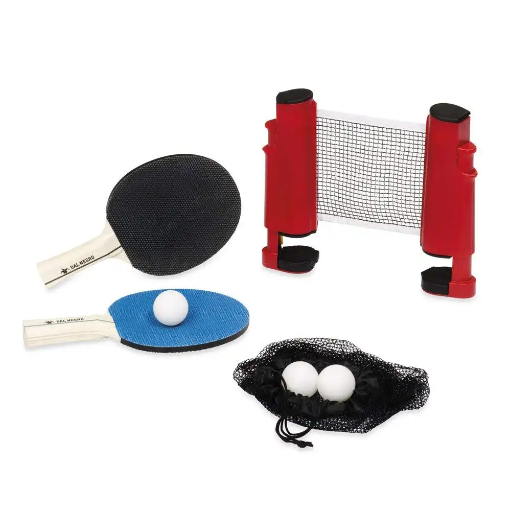 Dal Negro Set Ping Pong Rete Estensibile Con 2 Racchette e 3 Palline Sport