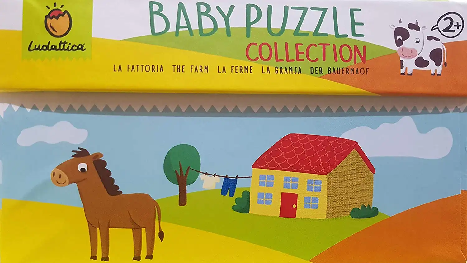 Ludattica Baby Puzzle Collection La Fattoria The Farm 32 PCS 67x32 Cm