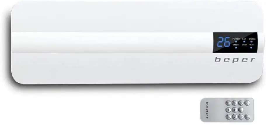 Termoventilatore Termoconvettore Digitale con Telecomando Due Potenze Timer