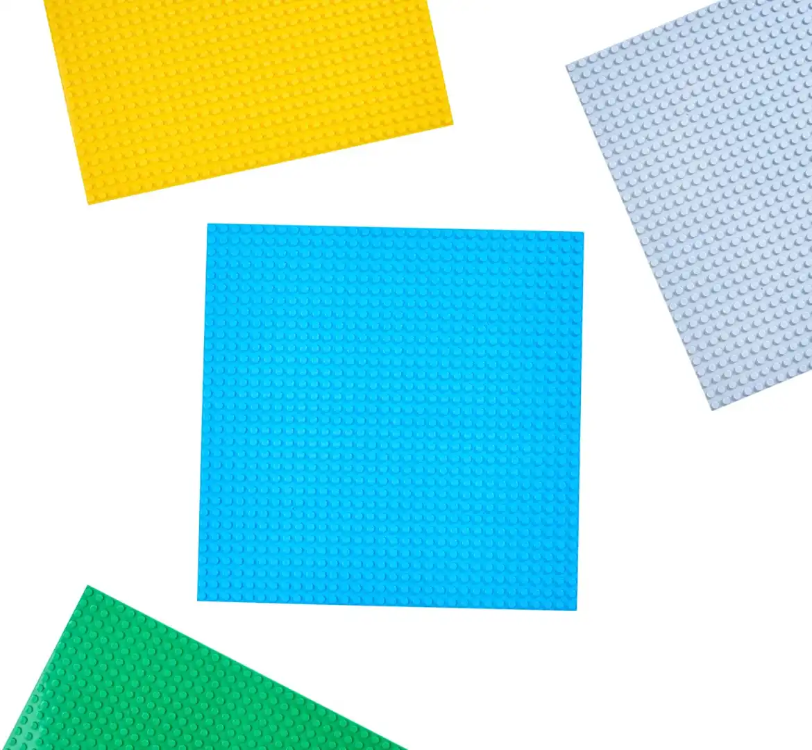 Set 4 Blocchi Base 25x25 per Costruzioni 4 Colori Compatibili Universali
