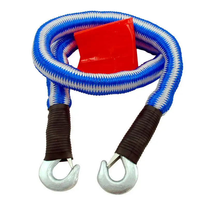 Cavo Fune Per Rimorchio Cavo Di Trazione Elastico Moschettone Gancio Auto 2800Kg