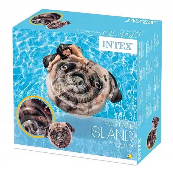 Materasso Materassino Gonfiabile Faccia di Cane Piscina Mare Spiaggia Intex