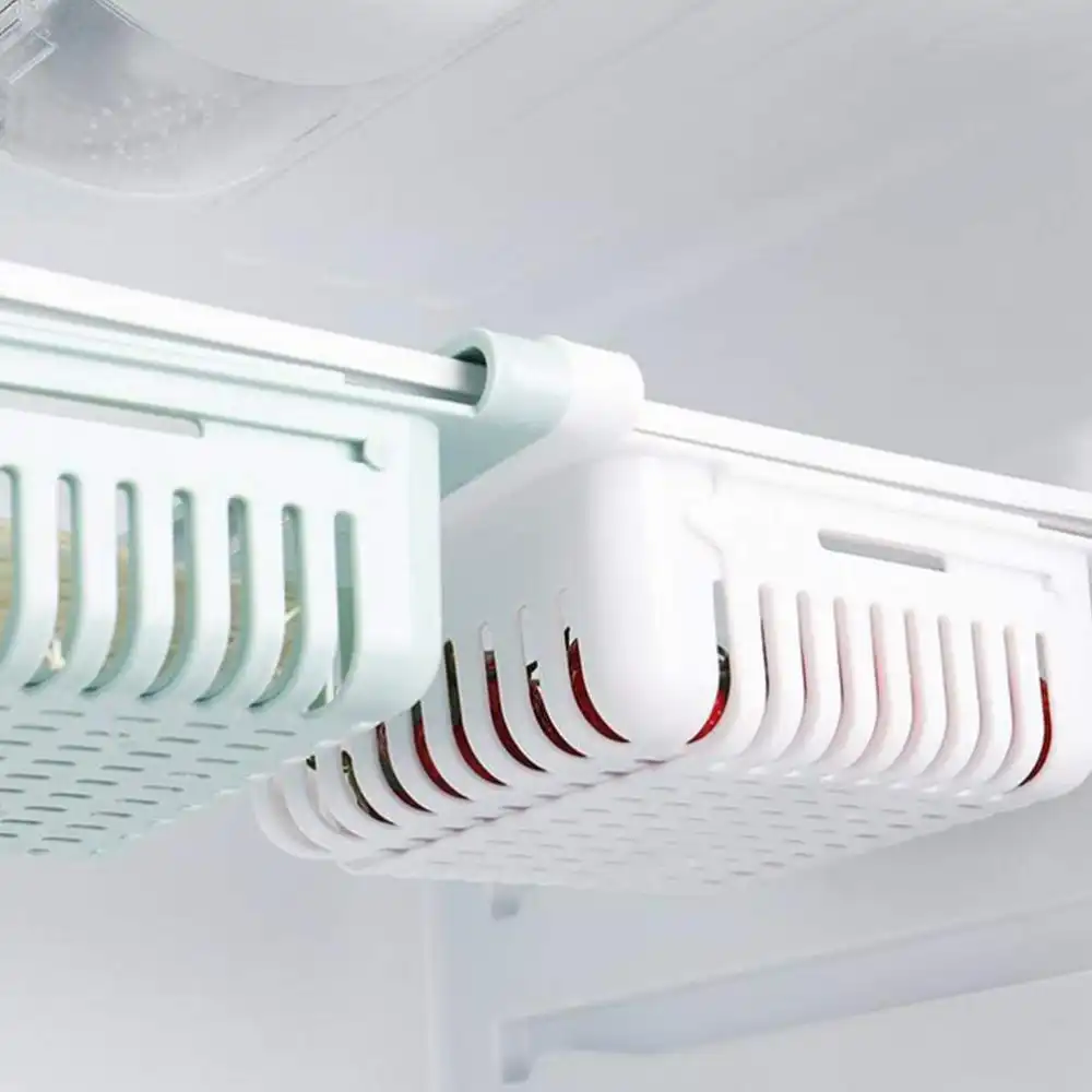 4x Cestino per Frigo Cassettiera Organizer Frigorifero 4pz Salvaspazio