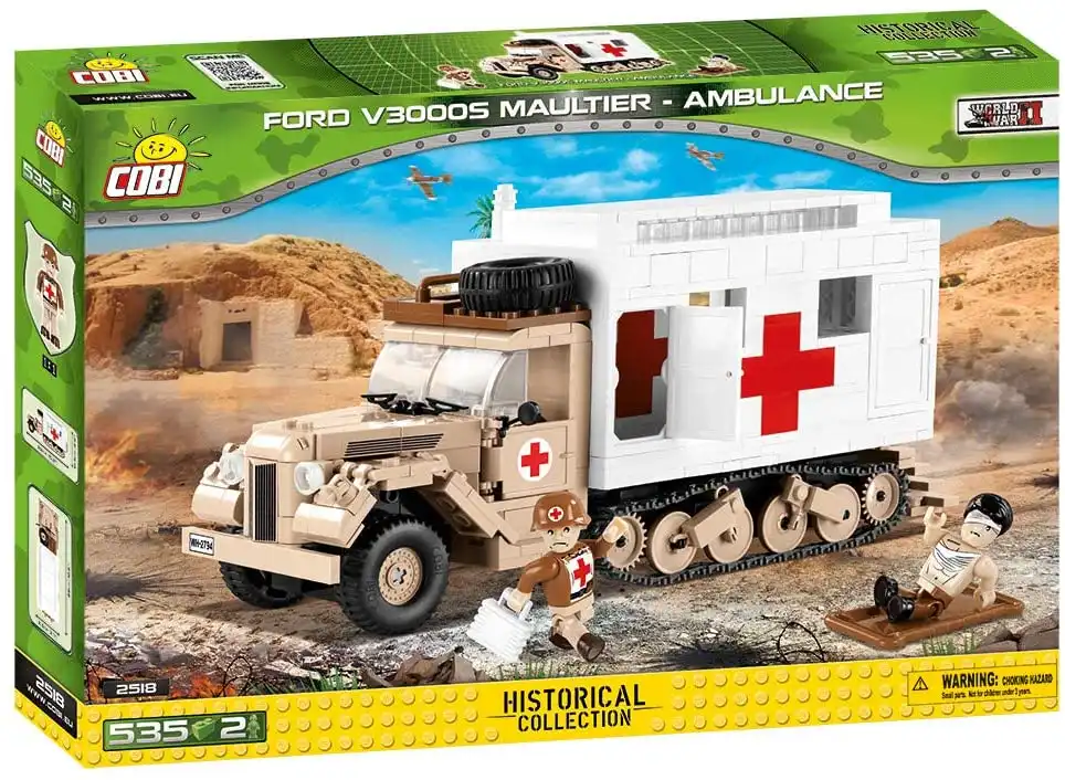 Costruzioni 525 Gioco da Tavolo Pezzi Ambulanza Militare Ford v3000s