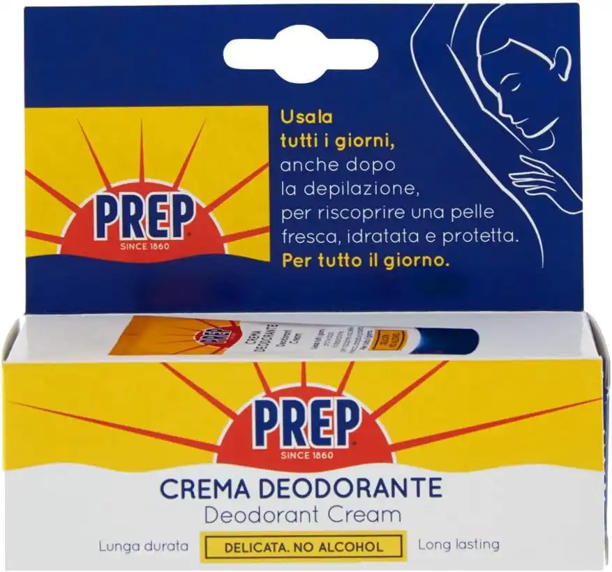 12x Prep Crema Deodorante Antitraspirante Protezione 48h Pelli Sensibili 12x35ml